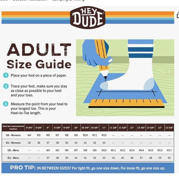 Hey Dude Conway M Craft Tan Khaki Brown Shoes Size Mens 11 - Picture 9 of 9